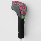 Benutzerdefinierte Monogramm-Initialen Name Rosa Z Golf Headcover (angewinkelt)