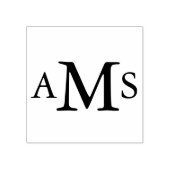 Benutzerdefinierte Monogramm-Initialen personalisi Gummistempel (Prägung)