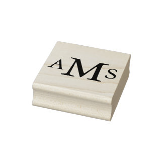 Benutzerdefinierte Monogramm-Initialen personalisi Gummistempel