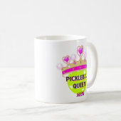 Benutzerdefinierte Monogramm-Initialen Pickleball- Kaffeetasse (VorderseiteRechts)