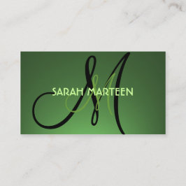 Benutzerdefinierte Monogramm-Karten mit einfacher  Visitenkarte