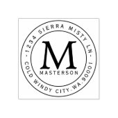 Benutzerdefinierte Monogramm-Kautschukadresse Gummistempel (Prägung)