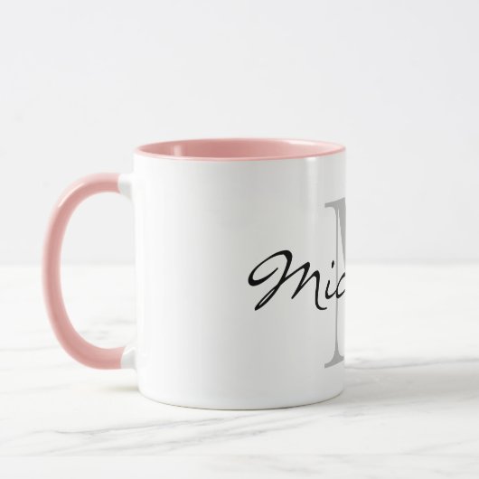 Benutzerdefinierte Monogramm-Kombinations-Tasse mi Tasse (Links)