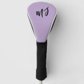 Benutzerdefinierte Monogramm-Lavendel-Golf-Schutzh Golf Headcover (Vorderseite)
