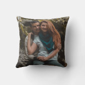 Benutzerdefinierte Monogramm-Liebe Herzpfeile 2025 Kissen (Rückseite)