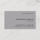 Benutzerdefinierte Monogramm-moderne Berufliche Vo Visitenkarte (Rückseite)