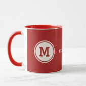 Benutzerdefinierte Monogramm-, Name- und Tasse (Links)