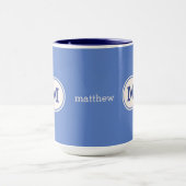 Benutzerdefinierte Monogramm-, Name- und Tasse (Zentrum)