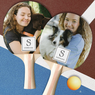 Benutzerdefinierte Monogramm-, Namens- und Foto-Pe Tischtennis Schläger