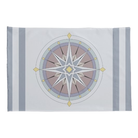 benutzerdefinierte Monogramm-Nautikpillowcases, Re Kissenbezug (Rückseite-Rechts)