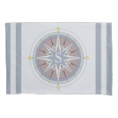 benutzerdefinierte Monogramm-Nautikpillowcases, Re Kissenbezug (Vorderseite-Links)