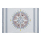 benutzerdefinierte Monogramm-Nautikpillowcases, Re Kissenbezug (Vorderseite-Rechts)