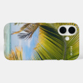Benutzerdefinierte monogramm-Palms-Telefonfälle Case-Mate iPhone Hülle (Rückseite (Horizontal))