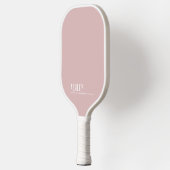 Benutzerdefinierte Monogramm, pastellrosa neue Zei Pickleball Schläger (Links)