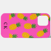 Benutzerdefinierte Monogramm-Pineapple-Hülle-Case- Case-Mate iPhone Hülle (Rückseite (Horizontal))