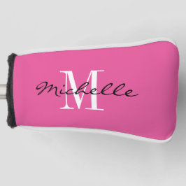 Benutzerdefinierte monogramm-Pink-Golf-Putter-Abde Golf Headcover