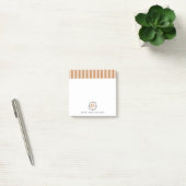 Benutzerdefinierte Monogramm Post-it® Notizen im R (Büro)