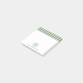 Benutzerdefinierte Monogramm Post-it® Notizen im R (angewinkelt)