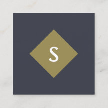 Benutzerdefinierte, monogramm-Quadratzkarte