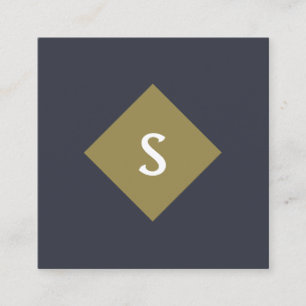 Benutzerdefinierte, monogramm-Quadratzkarte Quadratische Visitenkarte