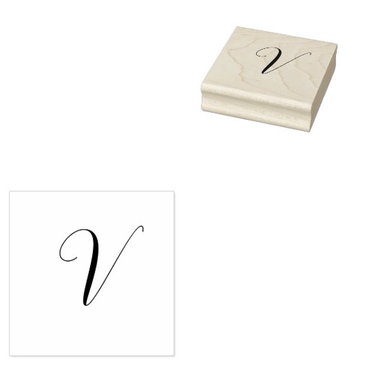 Benutzerdefinierte Monogramm-Schrift Initiale Gummistempel (Stempel)