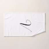 Benutzerdefinierte Monogramm-Schrift Initiale Handtuch (Handtuch)