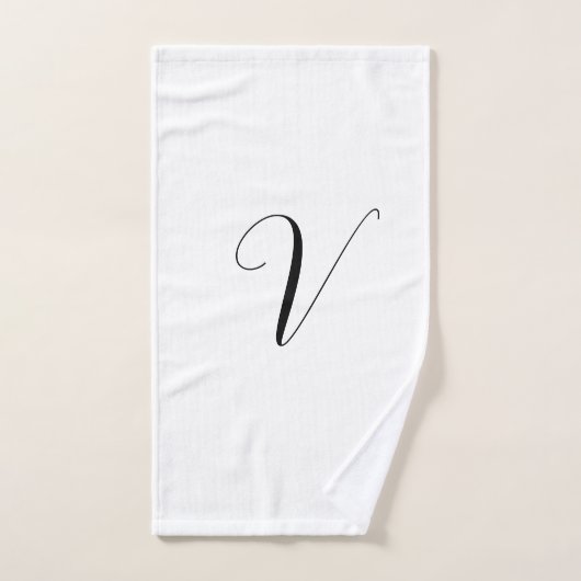 Benutzerdefinierte Monogramm-Schrift Initiale Handtuch (Handtuch)