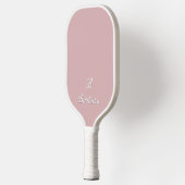 Benutzerdefinierte Monogramm-Schrift-Name Pickleball Schläger (Links)