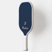 Benutzerdefinierte Monogramm-Schrift-Name Pickleball Schläger (Links)