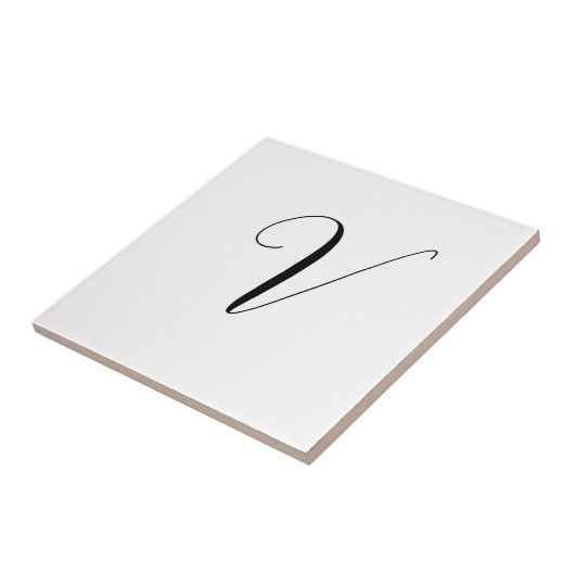 Benutzerdefinierte Monogramm-Schriftinitiale Fliese (Seite)