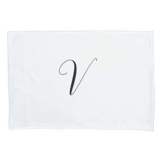 Benutzerdefinierte Monogramm-Schriftinitiale Kissenbezug (Vorderseite)