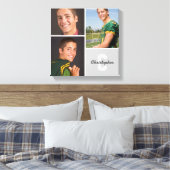 Benutzerdefinierte Monogramm Senior Foto Collage C Leinwanddruck (Insitu (Schlafzimmer))