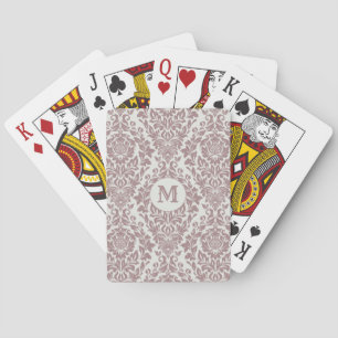 Benutzerdefinierte Monogramm-Spielkarten für Damas Spielkarten