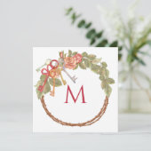 Benutzerdefinierte Monogramm-Stationierung mit Sch Einladung (Stehend Vorderseite)