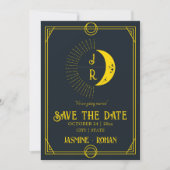 Benutzerdefinierte Monogramm Tarot-Karte Hochzeit Save The Date (Vorderseite)
