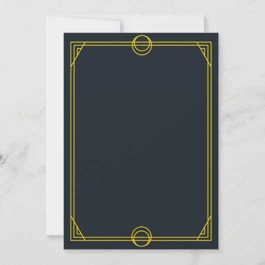 Benutzerdefinierte Monogramm Tarot-Karte Hochzeit Save The Date (Rückseite)