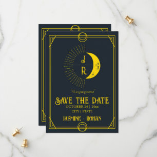 Benutzerdefinierte Monogramm Tarot-Karte Hochzeit  Save The Date