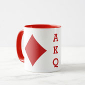 Benutzerdefinierte Monogramm-Tasse des Kartenspiel Tasse (Vorderseite Links)