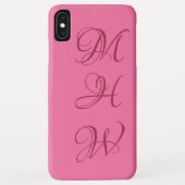 Benutzerdefinierte Monogramm- und Farbphänomenklat Case-Mate iPhone Hülle (Rückseite)