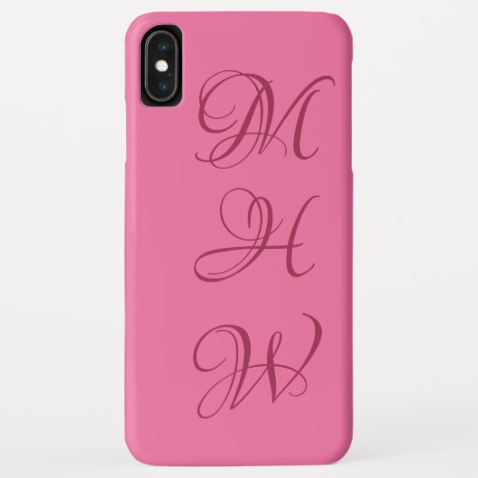Benutzerdefinierte Monogramm- und Farbphänomenklat Case-Mate iPhone Hülle (Rückseite)