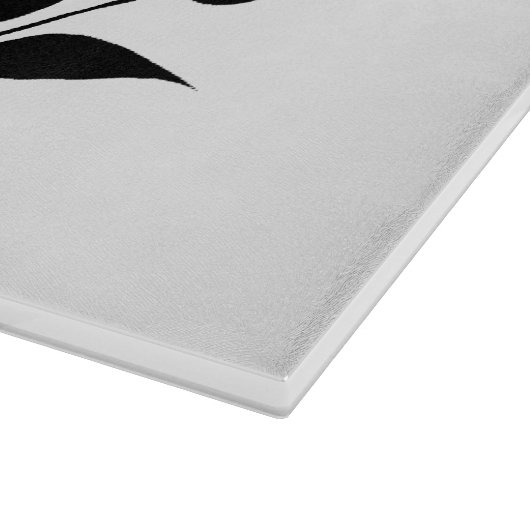 Benutzerdefinierte Monogramm und Nachname Laurels  Schneidebrett (Ecke)