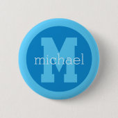Benutzerdefinierte Monogramm und Name Button (Vorderseite)