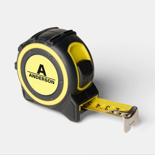 Benutzerdefinierte Monogramm und Name Maßband (Winkel)