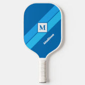Benutzerdefinierte Monogramm und Name Pickleball Schläger (Vorderseite)