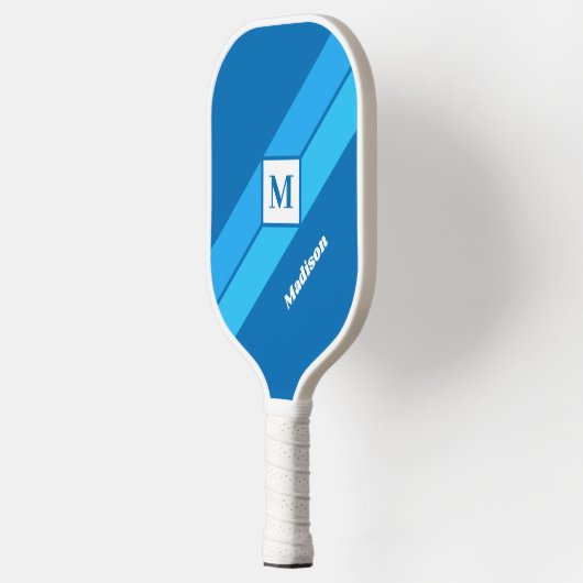 Benutzerdefinierte Monogramm und Name Pickleball Schläger (Links)