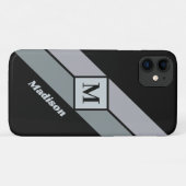 Benutzerdefinierte Monogramm- und Namenssymbole Case-Mate iPhone Hülle (Rückseite (Horizontal))