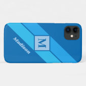 Benutzerdefinierte Monogramm- und Namenssymbole Case-Mate iPhone Hülle (Rückseite (Horizontal))