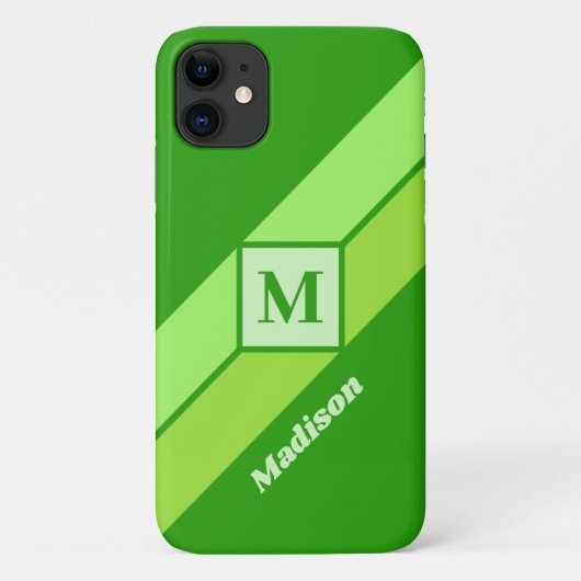 Benutzerdefinierte Monogramm- und Namenssymbole Case-Mate iPhone Hülle (Rückseite)