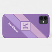 Benutzerdefinierte Monogramm- und Namenssymbole Case-Mate iPhone Hülle (Rückseite (Horizontal))