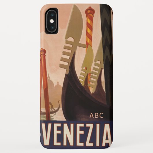 Benutzerdefinierte monogramm Venezia (Venedig) Tel Case-Mate iPhone Hülle (Rückseite)